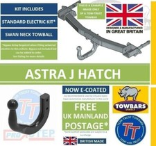 Swan Neck Towbar for Vauxhall Astra 5 Door Hatchback J MK6 2009 to 2015 TowTrust