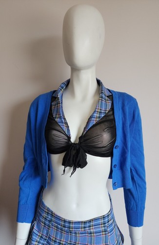 Dolls Kill Trickz N' Treatz Ladies Just For Jocks Schoolgirl Costume Size M New - Picture 2 of 10
