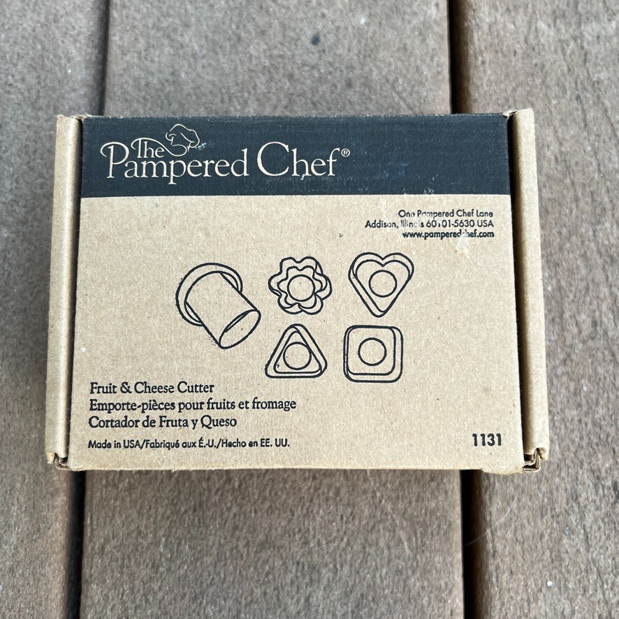 Pampered Chef Fruit Cheese Cutter w/4 Shapes 1131 Brand New eBay