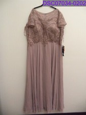 NWT MGNY by Morilee Women's Short Sleeve Lilac Purple Formal Gown Size 20