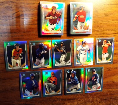 2014 BOWMAN PROSPECTS (LOT OF 33) REFRACTORS E JIMENEZ ARROYO C SEAGER ANDERSON