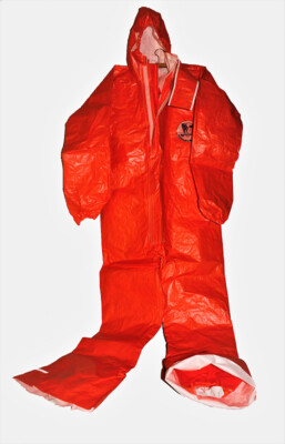 3S ProChem Overall Ganzkörperanzug orange Schutzanzug Gr. S Schutz-Anzug KAT 3