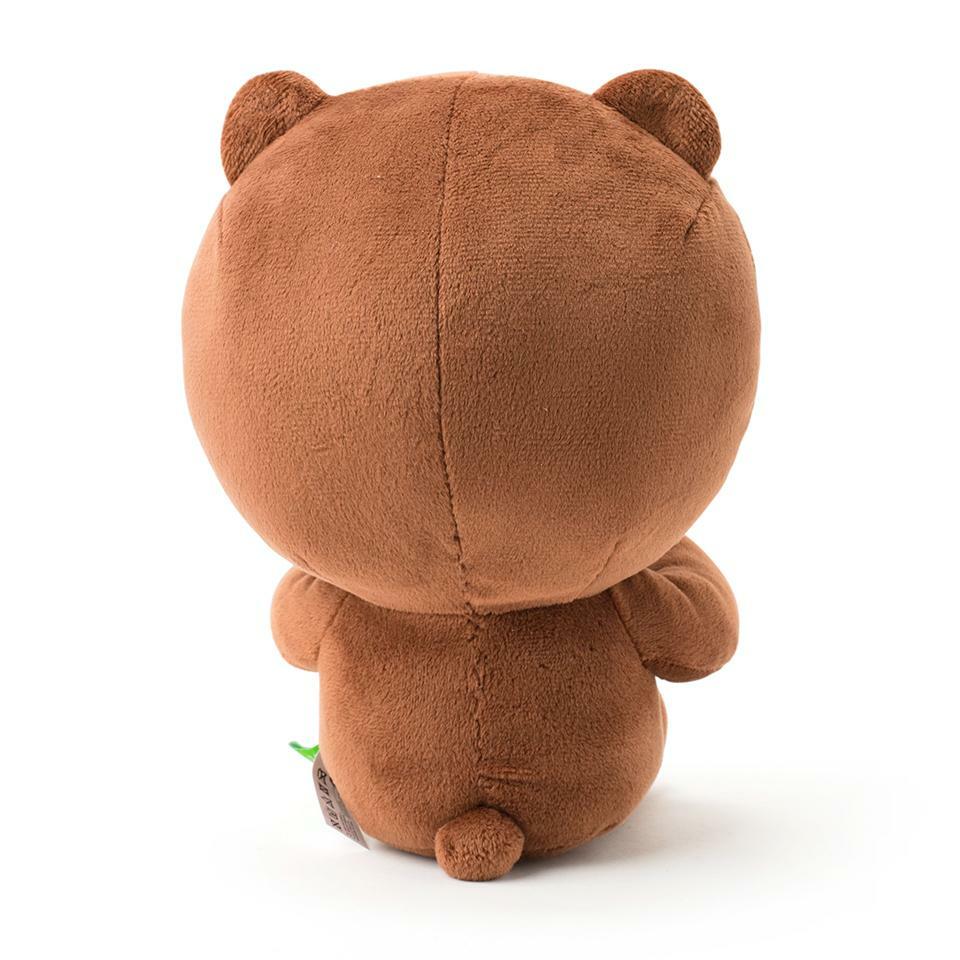 LINE Friends Character Heart BROWN Sitting Doll Stuffed Plush