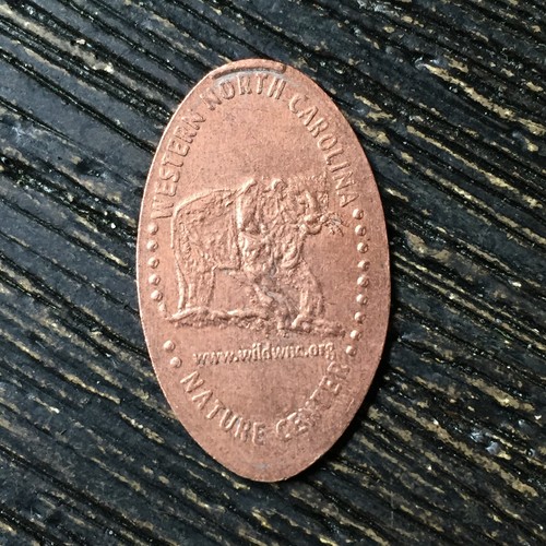 Western North Carolina Lion Smashed pressed elongated penny P4309 eBay