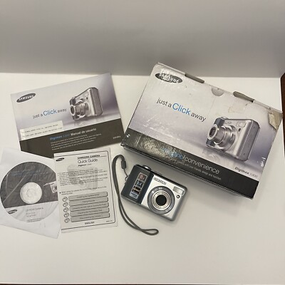 Samsung DigiMax S ￼800 Digital Camera ￼ W/Box, Manual, Quick Guide, & CD Parts