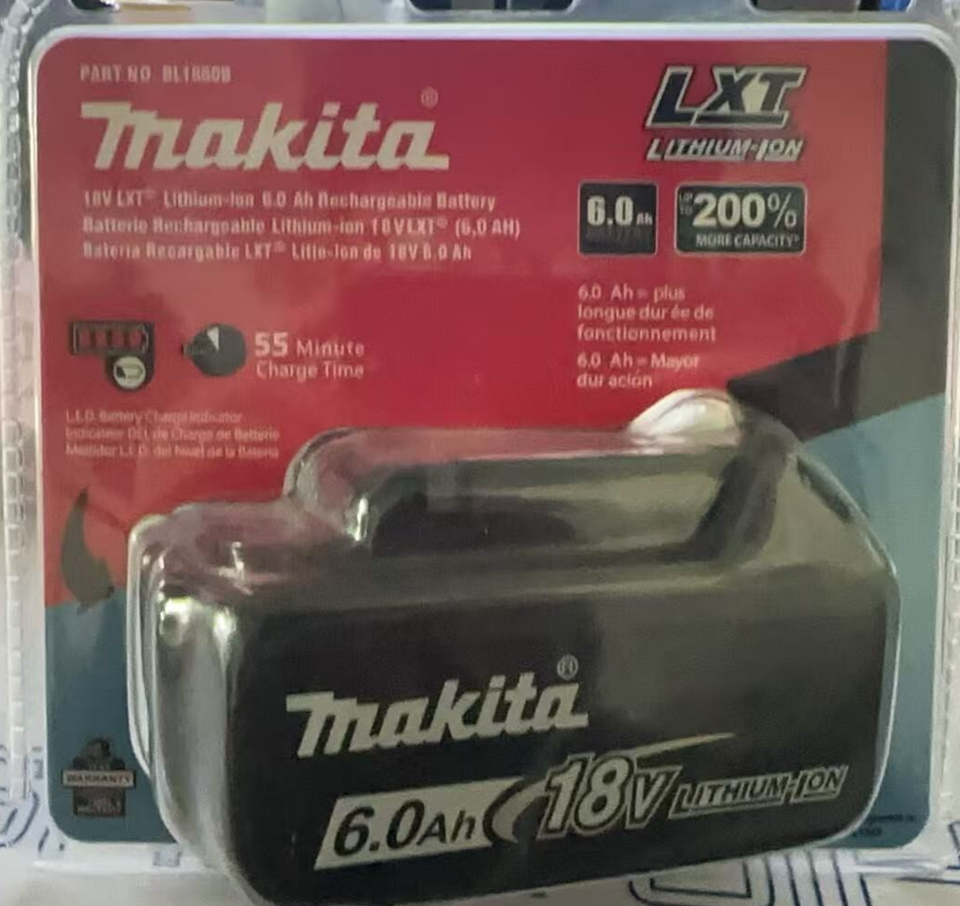 Lot 2 Batteries Makita 18V 6.0Ah LXT - État Neuf - Bricolage
