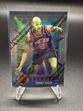 1994 Topps Finest  Terry Mills #142 Detroit Pistons With Coating