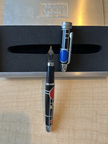 ACME Studio Frank Lloyd Wright Spielhaus Kugelschreiber & Original Etui mit Kalligrafiespitze - Bild 2 von 4
