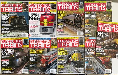 Classic Toy Trains Magazine 2016 Lot 9 Issues Collector Operator Complete Year