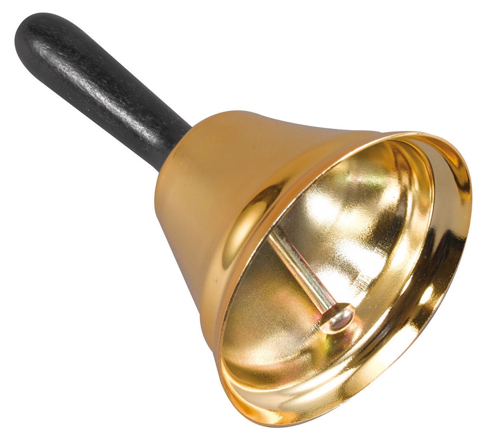 Father Christmas Santa Claus Hand Gold Metal Jingle Bell Xmas Fancy Dress Party