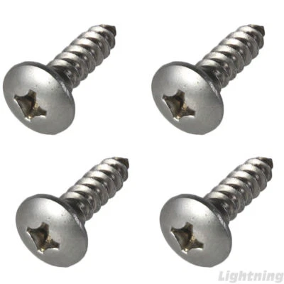 FASTENERE Truss Head Sheet Metal Screws 316 Stainless Steel Marine #6 X 3/8" Qty 250
