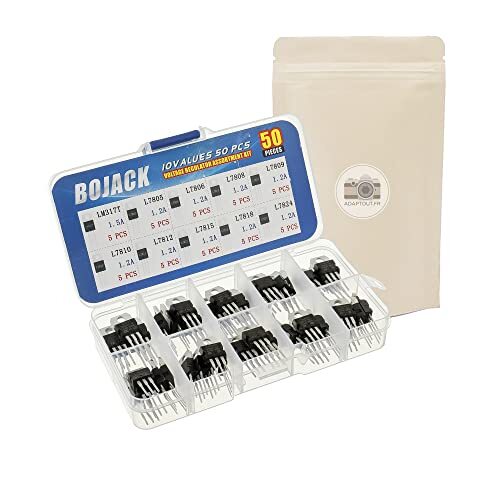 Scatola di 50 pezzi transistor LM317T L7805 L7806 L7808 L7809 L7810 L7812 (d5R)
