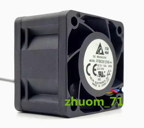 1PC Delta FFB03812VN 12V 1.02A 3828 3.8cm PWMViolent Boost Server Fan - Picture 3 of 4