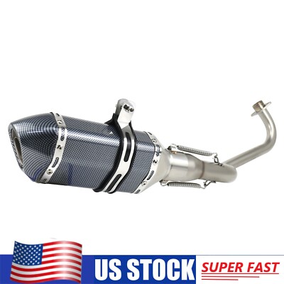 For Honda Grom 125 2013-2025 Full Exhaust System Slip-On Muffler On Pipe DB Kill