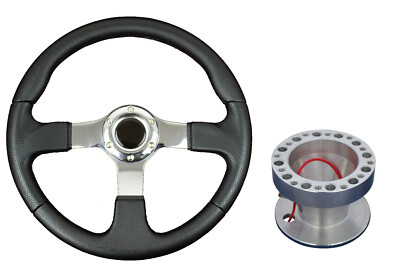 F2 CHROM Lenkrad + Boss Kit für Ford Focus Fiesta Mondeo 065