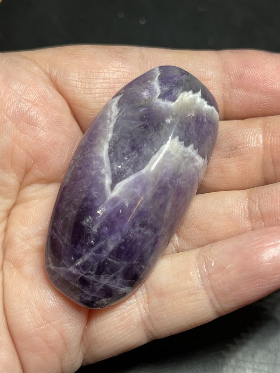 Large Oval Chevron Amethyst Tumbles Large Oval Chevron Amethyst Tumbles