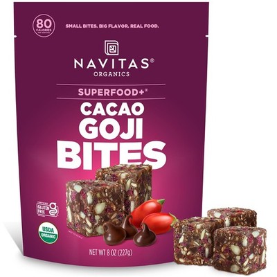 Cacao Goji Superfood+ BITES   Power Snacks   All Natural Plant Based   Clean ...