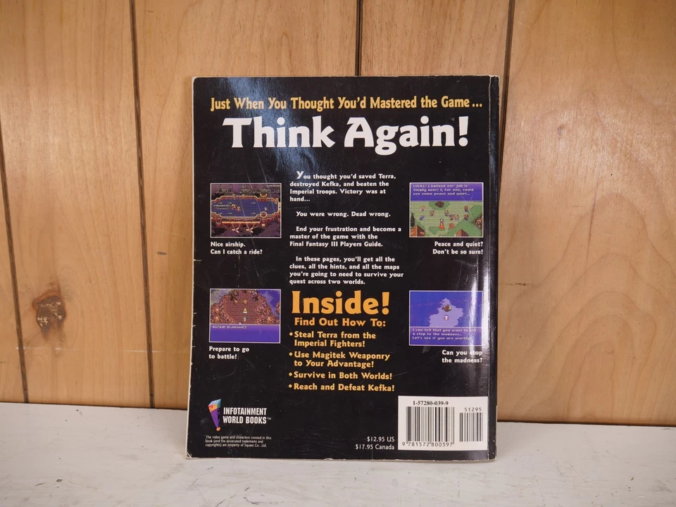 Final Fantasy III 3 Players Guide SNES Olafson 1994 SquareSoft Nintendo - Image 4 of 4