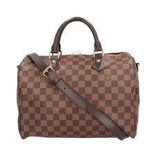 Louis Vuitton Speedy Bandouliere Damier Shoulder Bag Canvas Brown