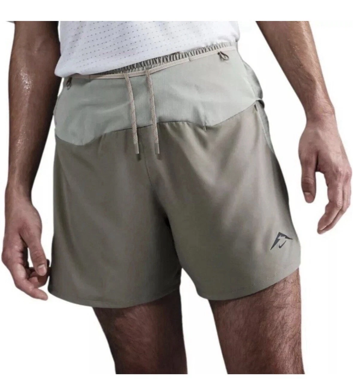 Nike Trail Dri-FIT ADV Shorts Mens Medium Green 5 In Running Liner HJ3572-320