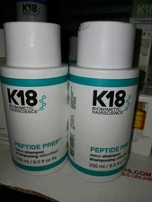 K18 Peptide Prep Detox Shampoo 8.5 oz  E A FRESH  Lot Of 2 