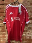 Brand new with tags LFC Standard Chartered Adidas Red Shirt - Large