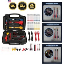 Multimeter  Leads Kit 68PCS with Clips Banana Plug Adapters Alligator Probes