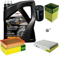 Mann Inspektionspaket 5L Mannol Longlife 5W-30 FüR Seat Inca 1.9 D Ibiza II