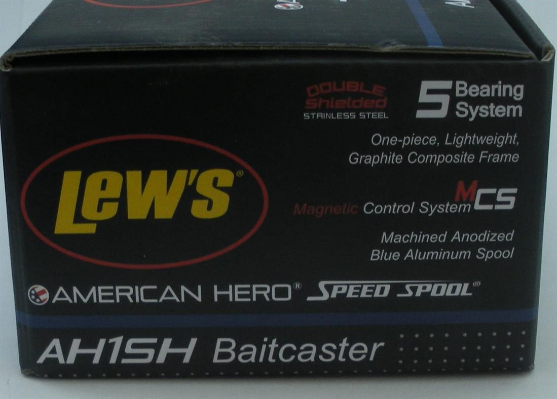 Lews AH1SH American Hero 5BB Speed Spool Baitcast Reel Gear Ratio 7.1-1