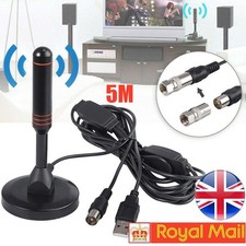 TV Antenna Digital HD Freeview Aerial Ariel Signal Booster For In/Pro UK