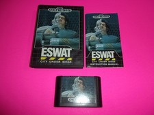 ESWAT: City Under Siege (Sega Genesis, 1990) Complete in Box W/ manual