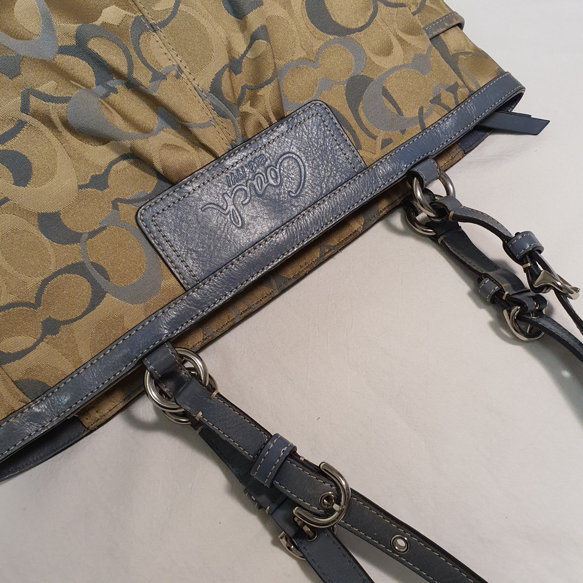 Auth COACH Signature Gallery Jacquard Tote Bag C0973-F13762 | eBay