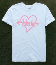 Hole Band Arrow Heart New T-Shirt Blue Courtney Love Large NWT Concert Tour