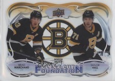 2022-23 Upper Deck Series 1 Clear Cut Foundations Brad Marchand Taylor Hall 7h2