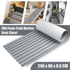 EVA Foam Teak Marine Boat Sheet Flooring Mat Yacht Carpet Decking 240x90cm 6mm