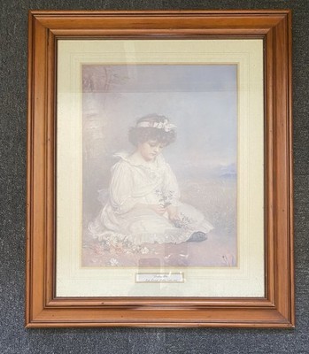 Darling Blue von John Everett Millais gerahmter Druck
