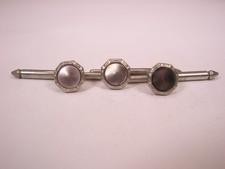 5/16" Gray Mother of Pearl Octagons Vintage Formal Tux Prom Shirt Stud set c372