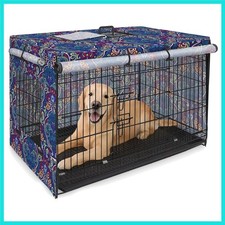 Dog Crate Cover, 36 inches Windproof Crate Covers for Dog Cages Breathable Do...