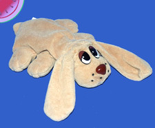 Small VINTAGE Galoob POUND PUPPIES BROWN Newborn DOG Plush Stuffed Animal 1997