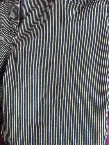 Papaya denim blue white stripe shorts 12 - Picture 3 of 4