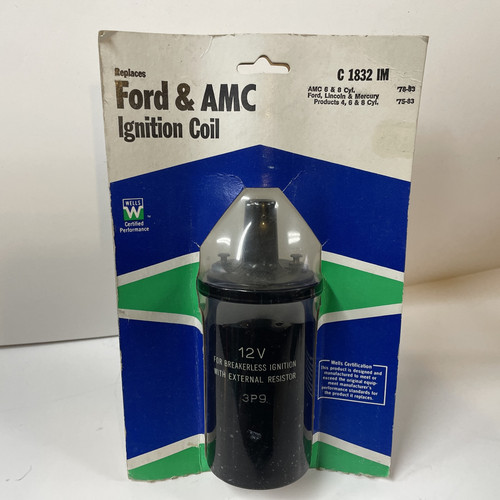 NOS Wells C1832IM Ignition Coil 1978-83 Ford Lincoln Mercury 4,6 &8 cylinder AMC - Picture 1 of 7