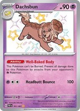 Dachsbun 161/091 Shiny Rare SV: Paldean Fates EN Near Mint on eBay