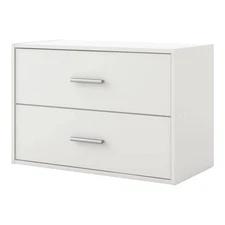 24/7 Shop At Home 16" Silkpath Modern 2 Drawer Stackable and Modular