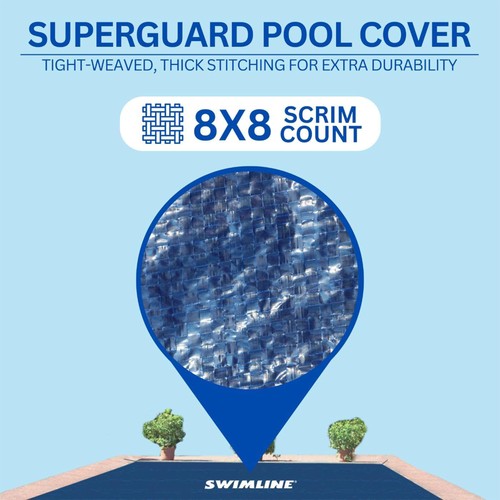 Copertura invernale Swimline Hydrotools Super Guard per piscine fuori terra 14 x 28 piedi - Foto 7 di 7
