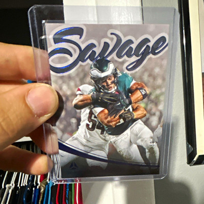 Panini 2025 Luminance Savage Saquon Barkley #7 Eagles Blue /50
