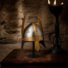Handmade Viking Helmet with Wings   18 Gauge Steel Norse Armor, Medieval Cosplay