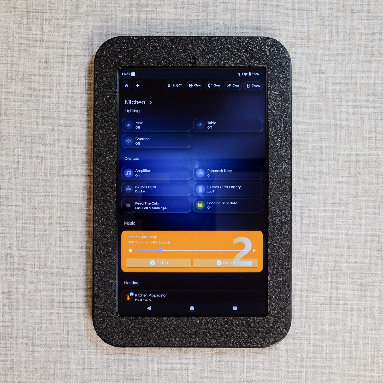 Supporto da parete per tablet Honor Pad X7 2025 foto 2