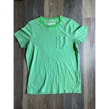 Abercrombie  Fitch Mens Muscle Fit Pocket T-Shirt Green XL Embroidered Moose