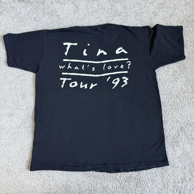 Vtg 1993 Tina Turner Local Crew T Shirt Whats Love Tour Diamond Star XL Front