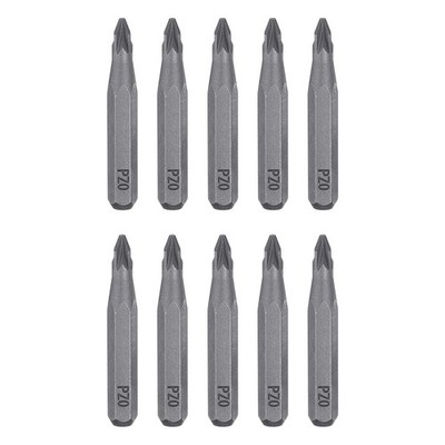 10 Stück PZ0  Schraubendreher-Bit 5/32'' Sechskantschaft 28mm Länge S2 Stahl